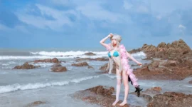 碧蓝航线 可畏泳装cosplay-绝对领域