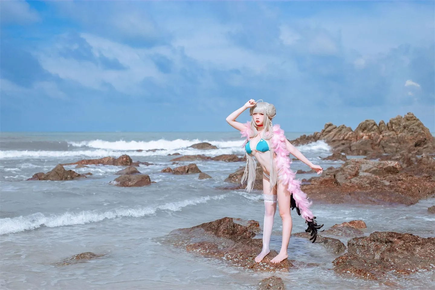 碧蓝航线 可畏泳装cosplay-绝对领域