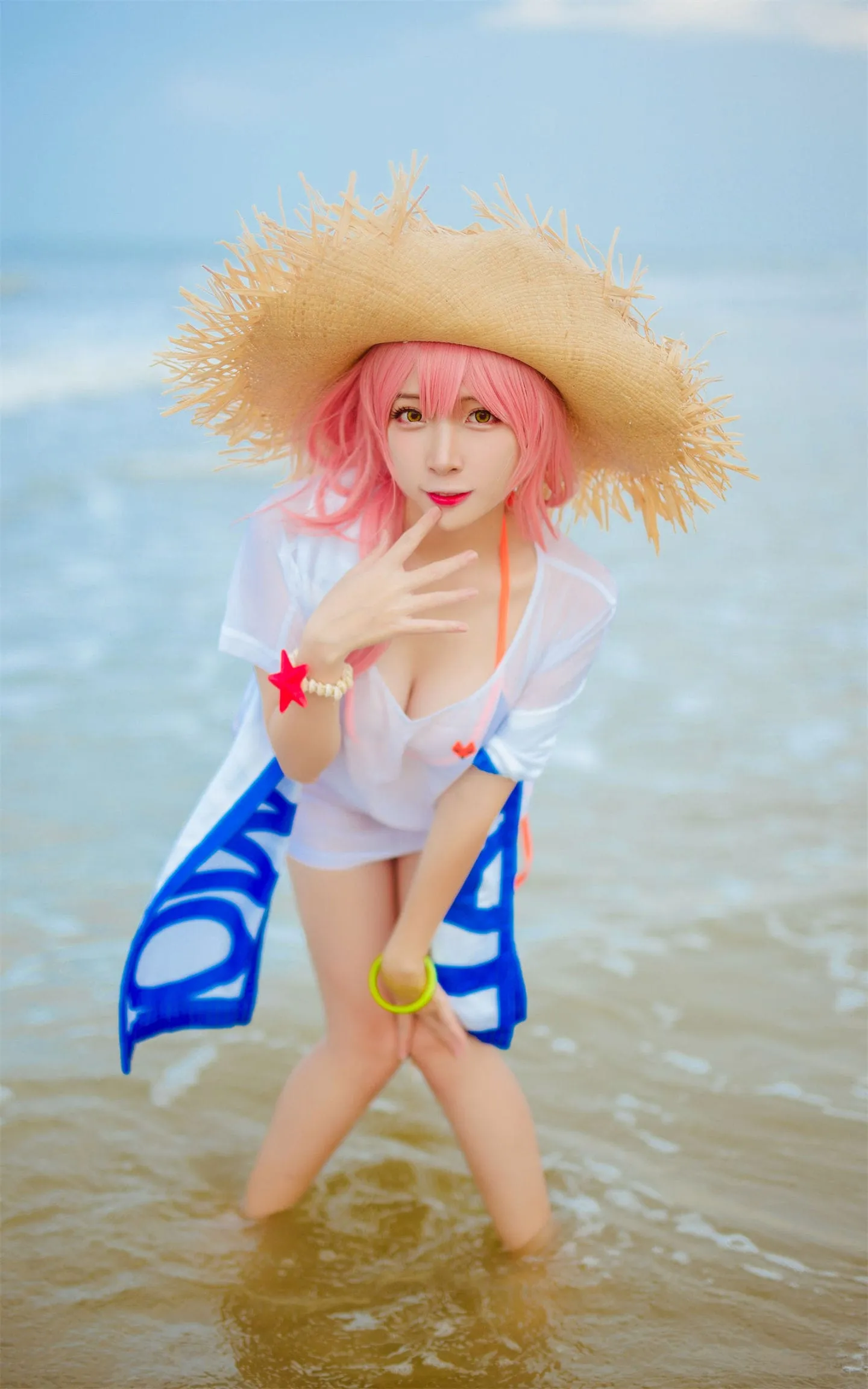 FGO 玉藻前泳装4cosplay-绝对领域