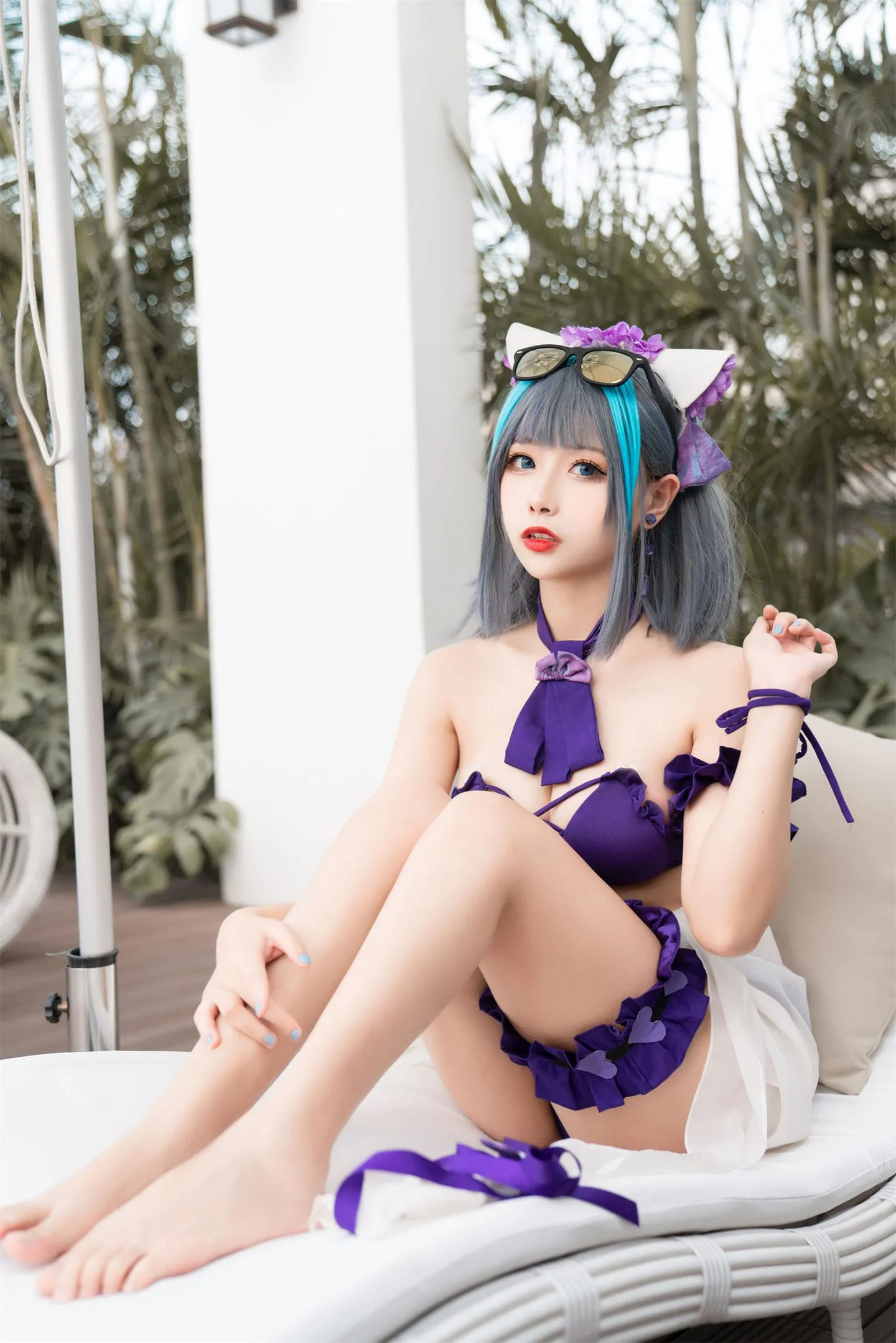 碧蓝航线 柴郡泳装2cosplay-绝对领域