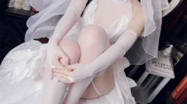 碧蓝航线 爱宕婚纱花嫁cosplay-绝对领域