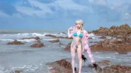 碧蓝航线 可畏泳装cosplay-绝对领域