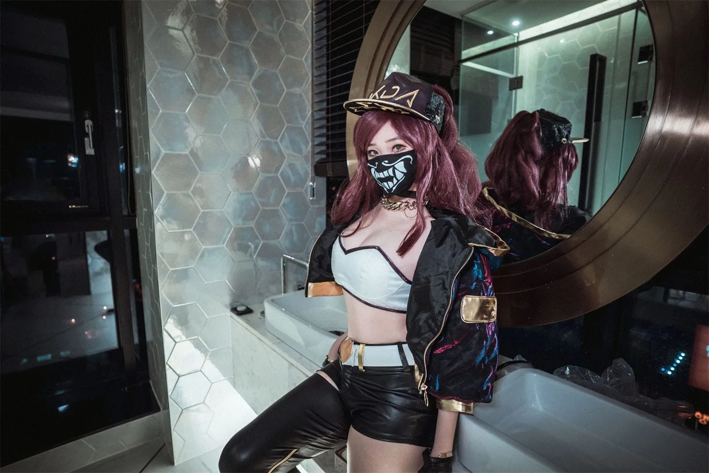 英雄联盟 阿卡丽KDAcosplay-绝对领域