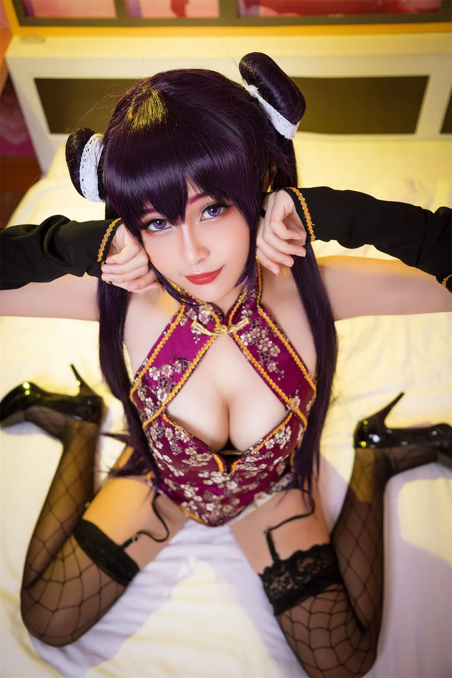 冬月茉莉 旗袍cosplay-绝对领域