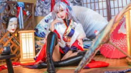 碧蓝航线 欧根亲王和服cosplay-绝对领域