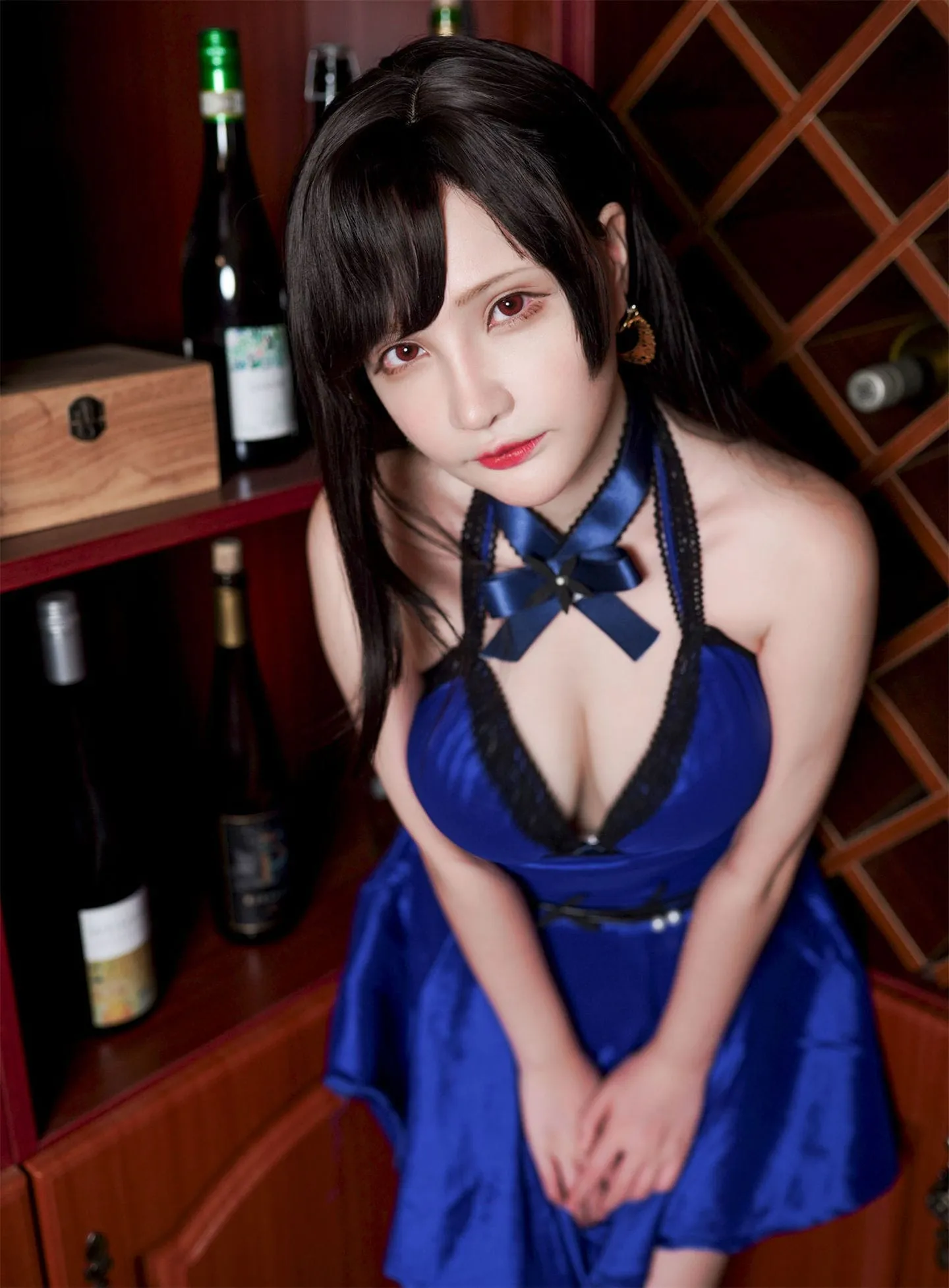 最终幻想 蒂法连衣裙cosplay-绝对领域