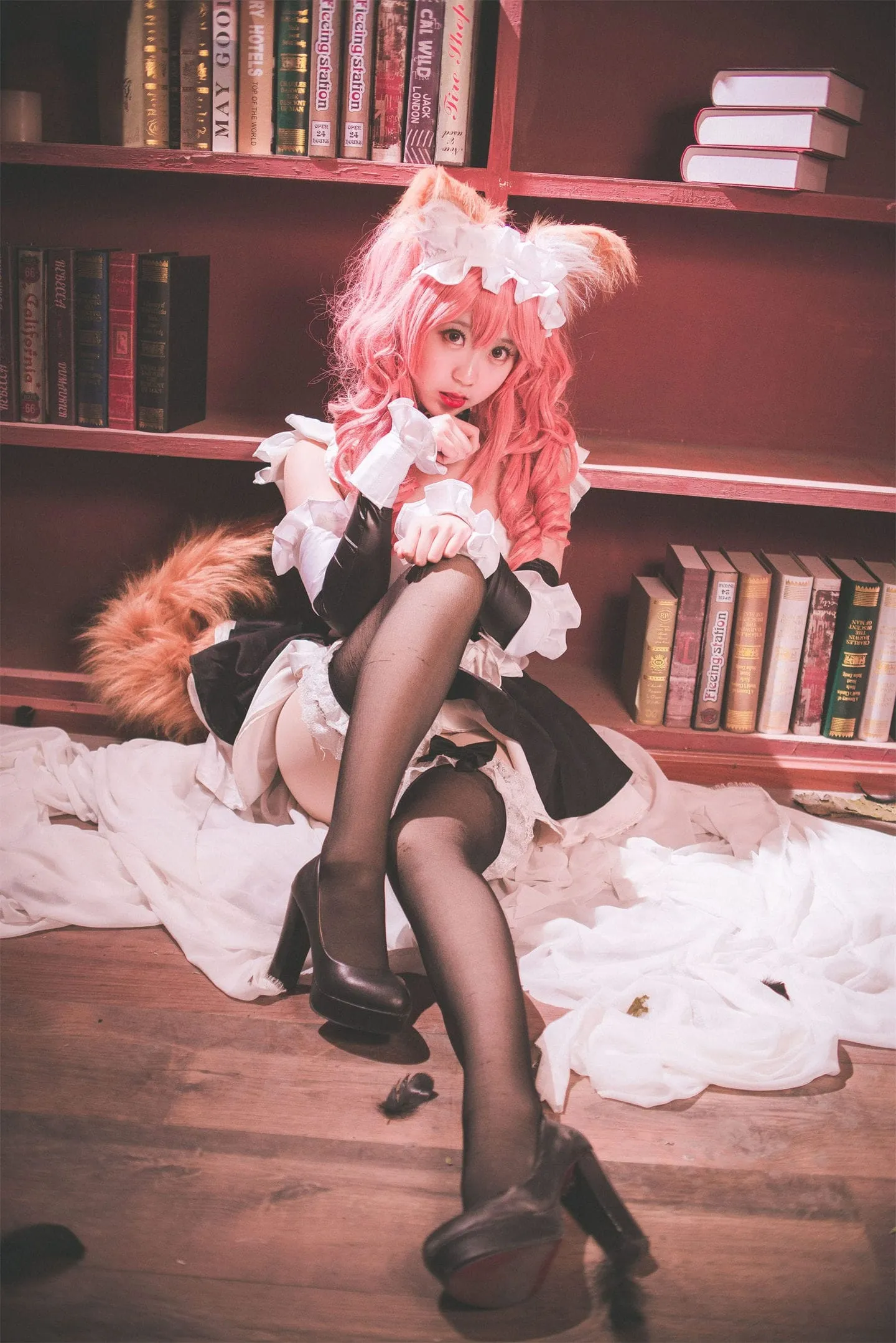 FGO 玉藻前女仆装cosplay-绝对领域