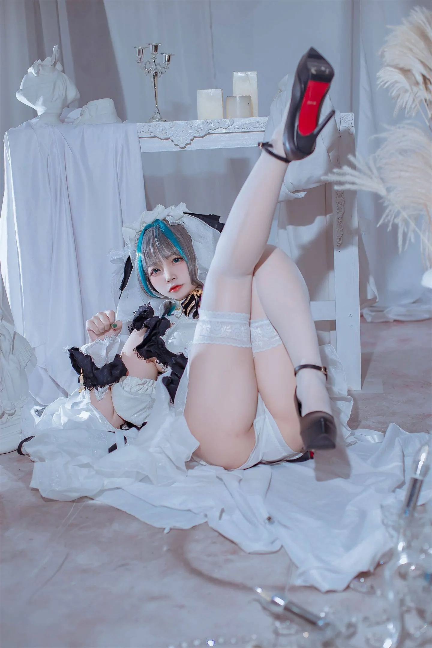 碧蓝航线 柴郡女仆cosplay-1
