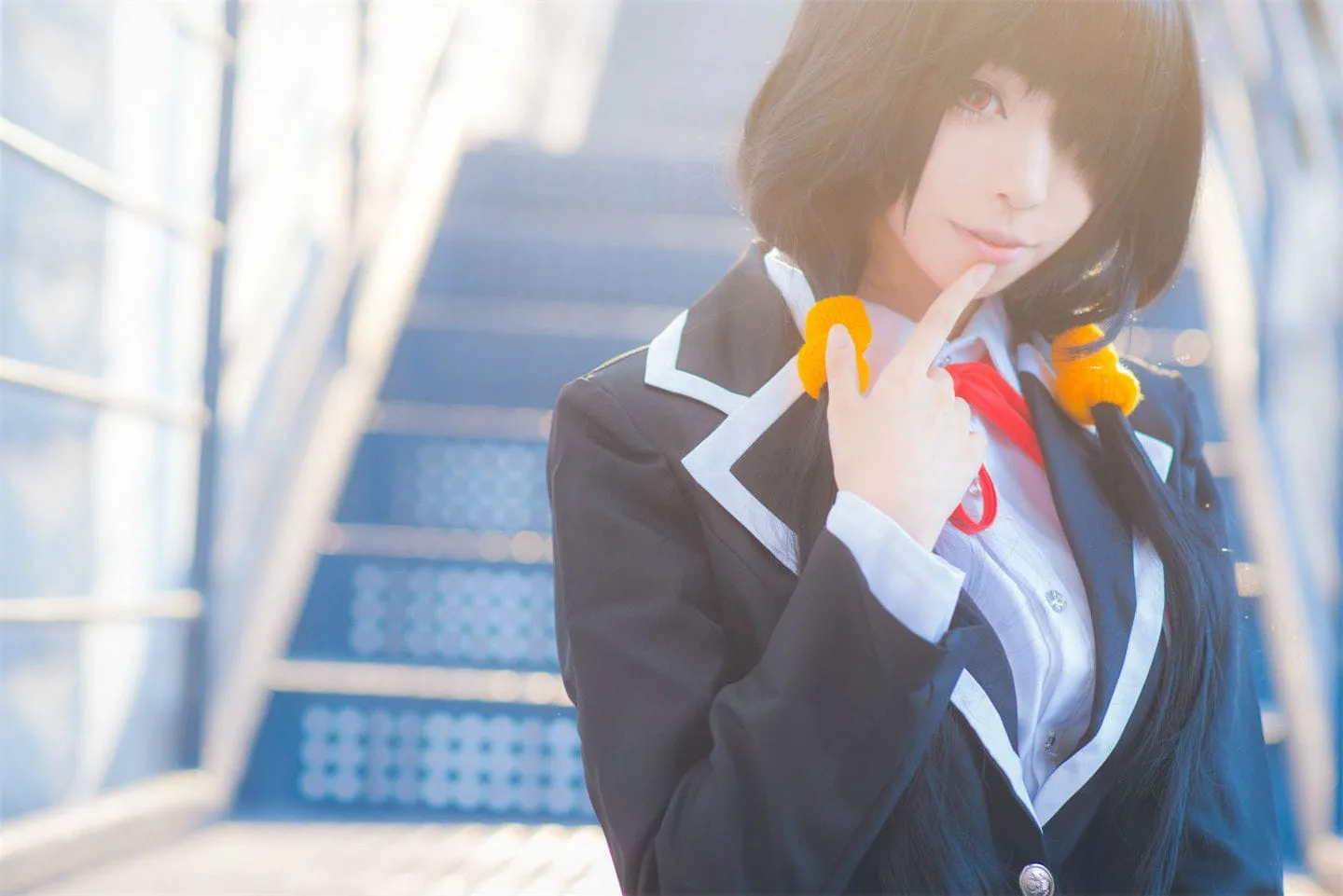 约会大作战 时崎狂三校服cosplay-绝对领域