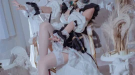 碧蓝航线 柴郡女仆cosplay-绝对领域