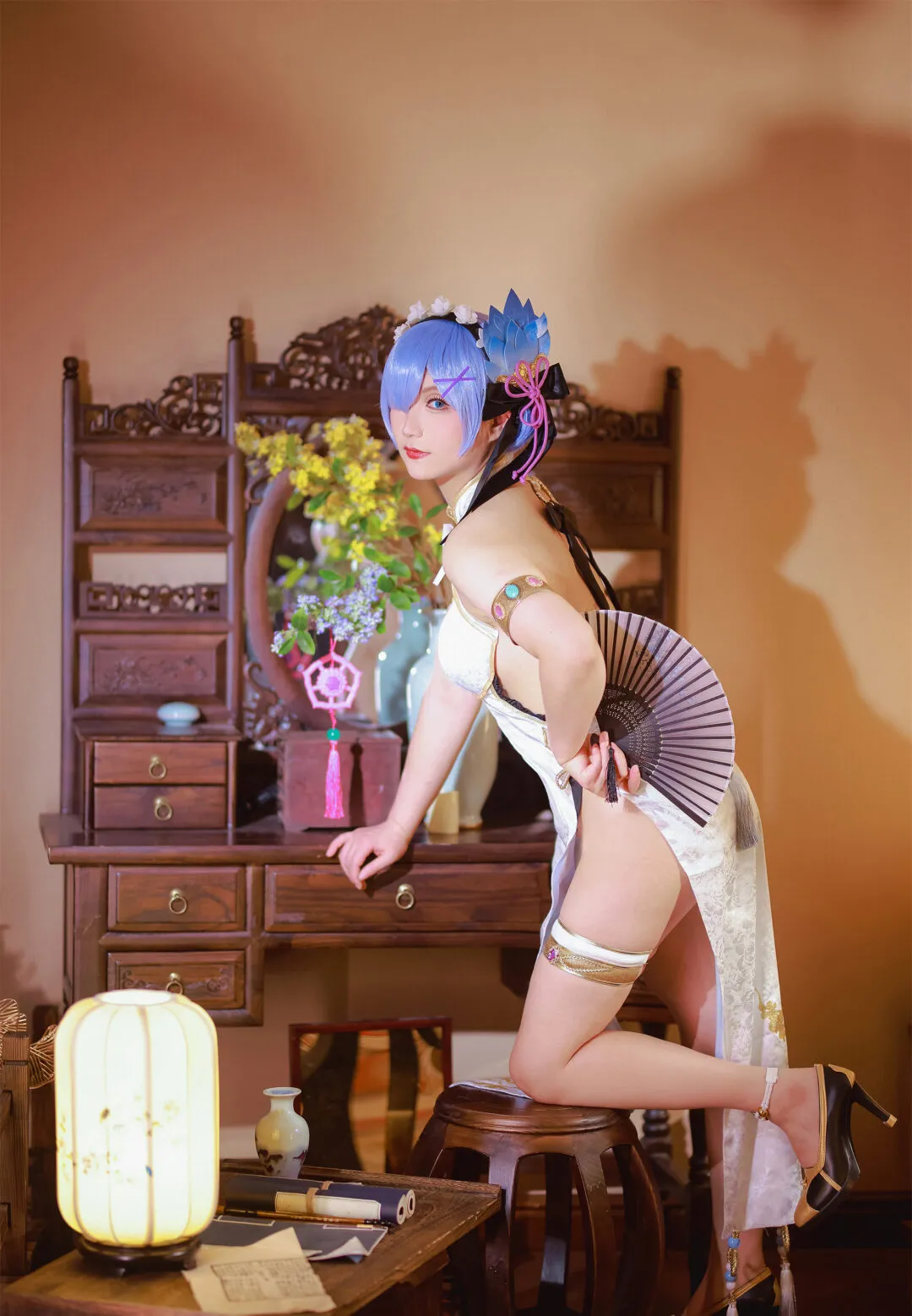 《re:从零开始的异世界生活》蕾姆cosplay-绝对领域