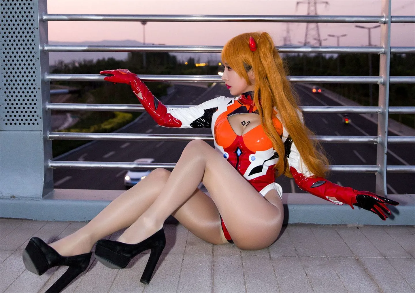 EVA 明日香cosplay-绝对领域
