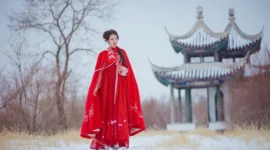 冬季汉服写真-绝对领域