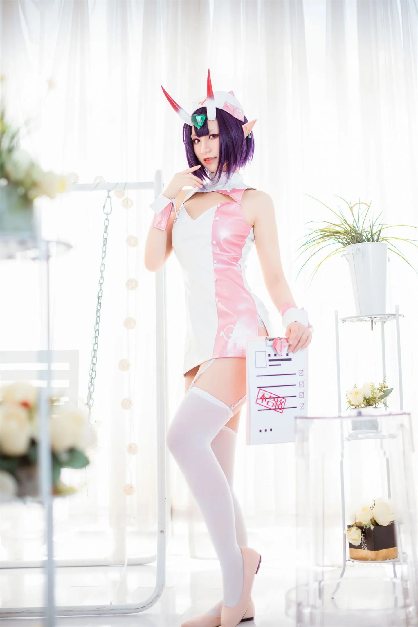 fgo 酒吞童子护士装cosplay-绝对领域