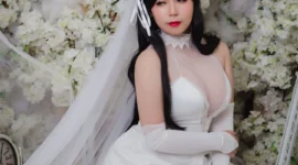 碧蓝航线 爱宕婚纱cosplay-绝对领域