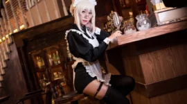 FGO 黑呆阿尔托莉雅女仆cosplay-绝对领域