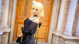 FGO 贞德黑色礼服cosplay-绝对领域
