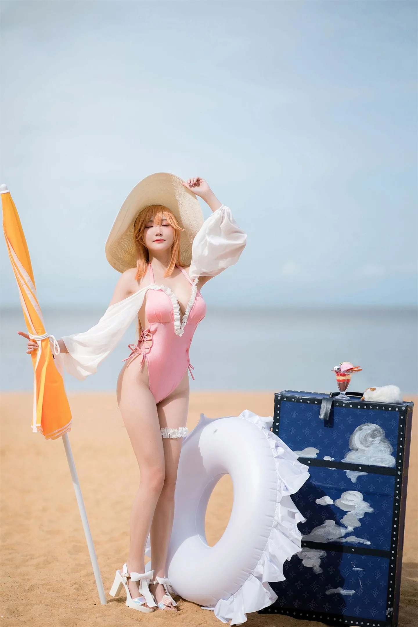 碧蓝航线 黎塞留泳装cosplay-绝对领域