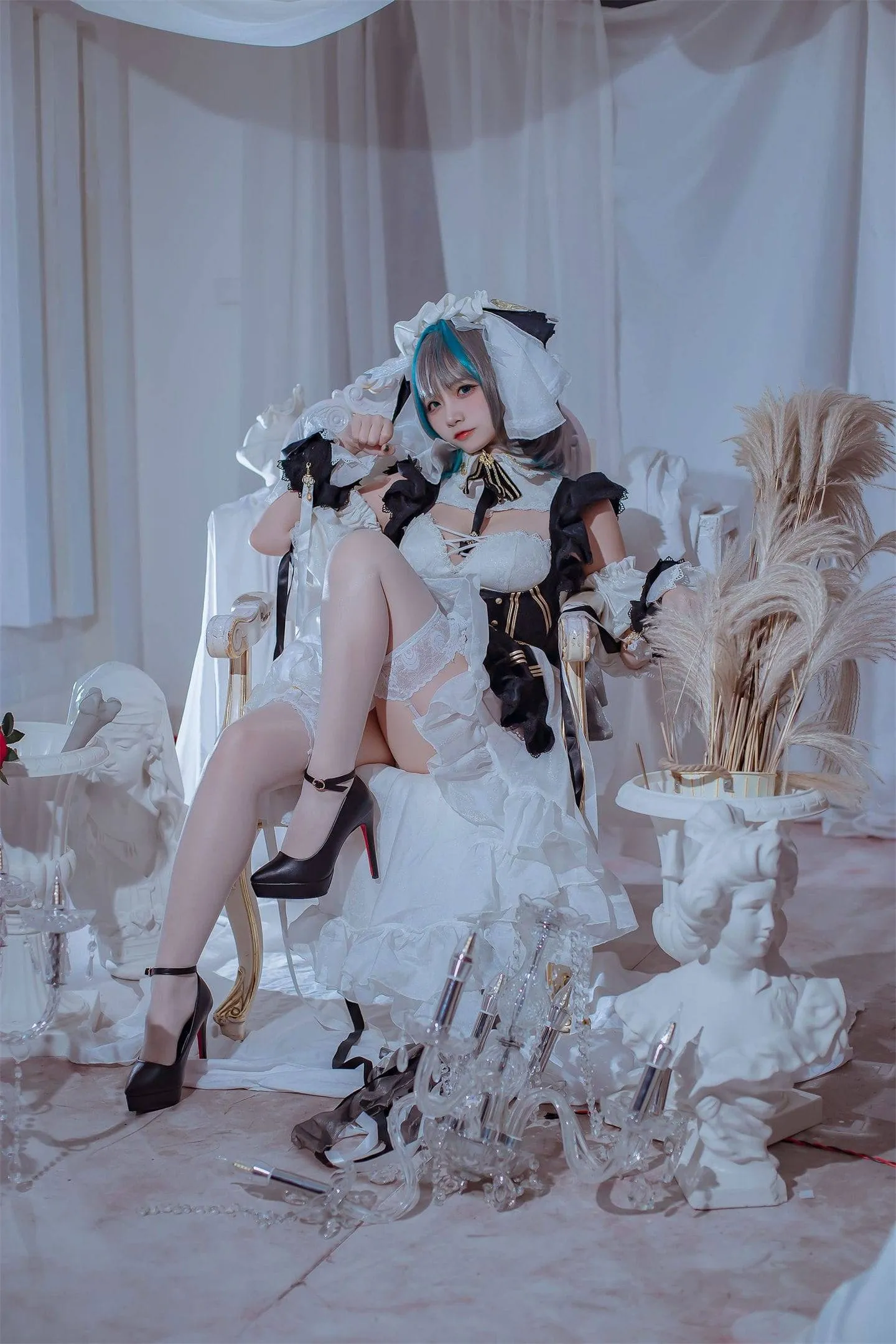 碧蓝航线 柴郡女仆cosplay-绝对领域