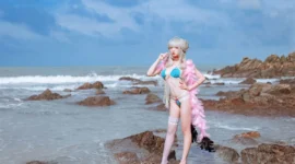 碧蓝航线 可畏泳装cosplay-绝对领域
