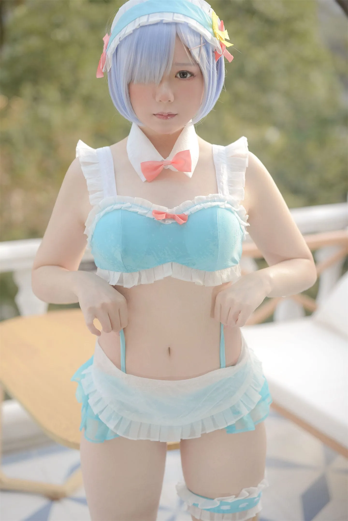 从零开始的异世界生活 蕾姆泳装cosplay-绝对领域