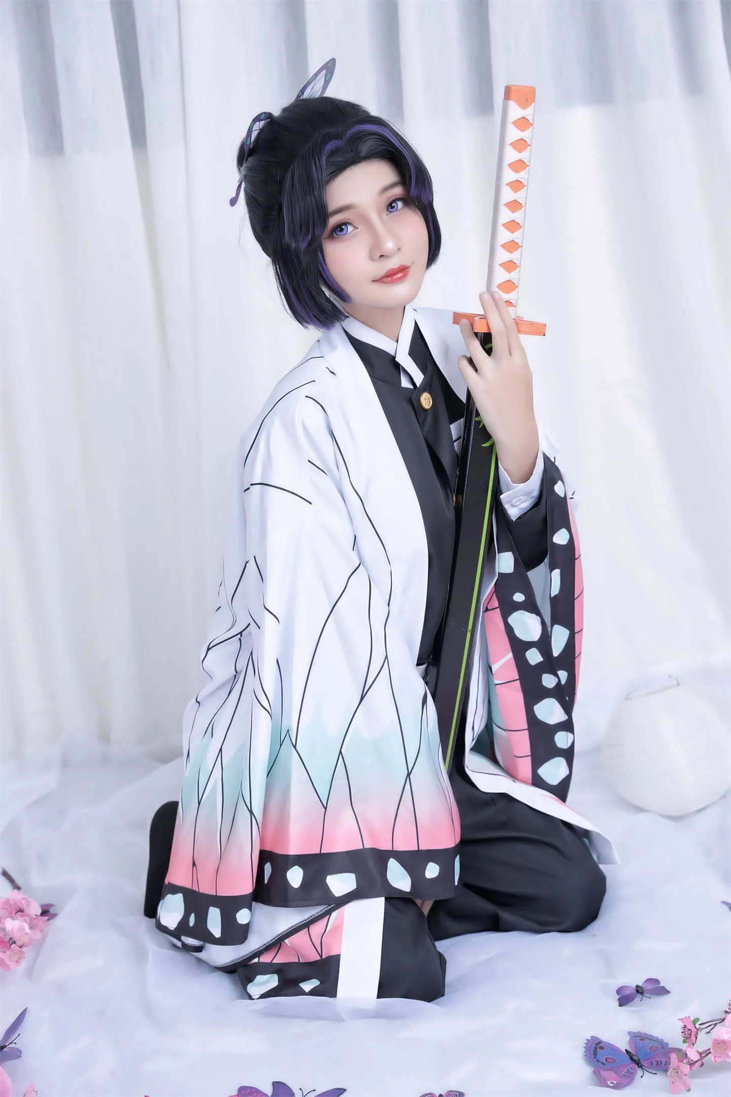 鬼灭之刃 蝴蝶忍cosplay-绝对领域