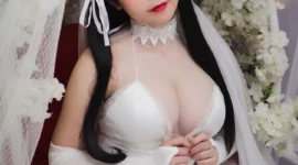 碧蓝航线 爱宕婚纱cosplay-绝对领域