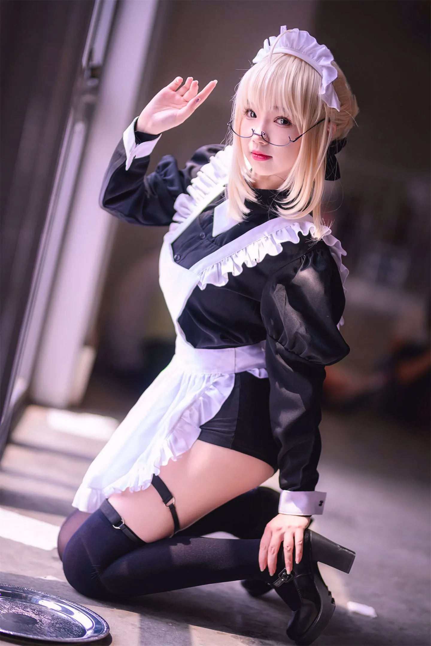 FGO 阿尔托莉雅女仆黑呆cosplay-绝对领域