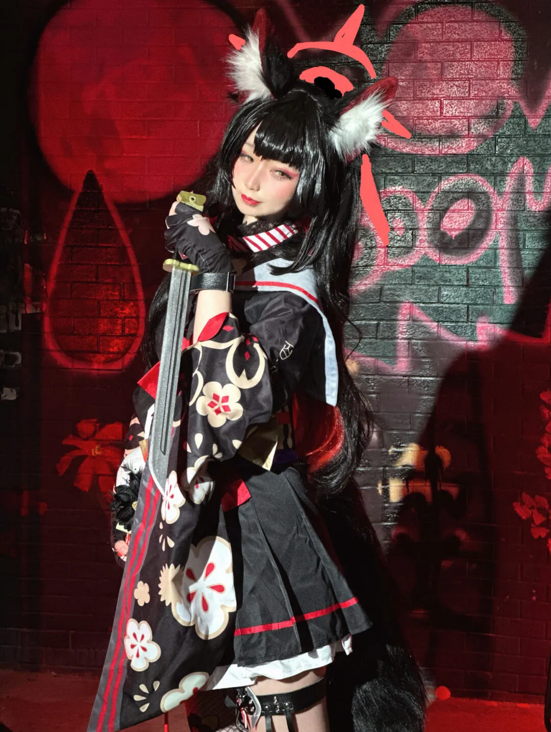《蔚蓝档案》狐坂若藻cosplay-绝对领域