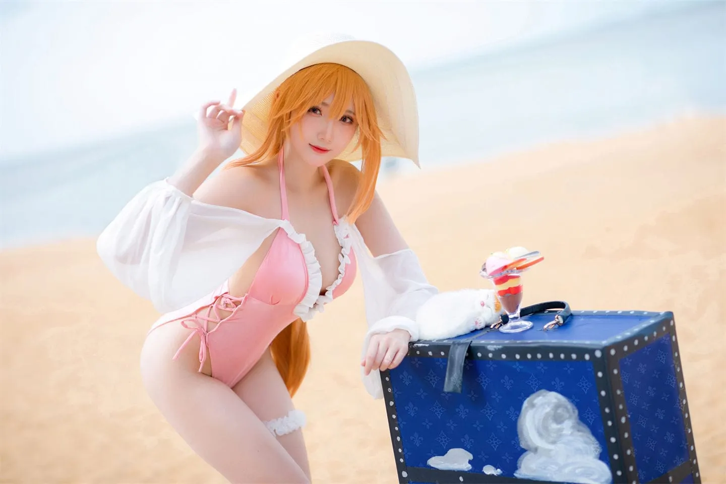 碧蓝航线 黎塞留泳装cosplay-绝对领域