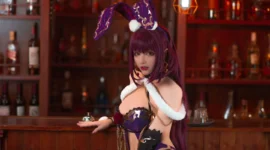FGO 斯卡哈兔女郎cosplay-绝对领域