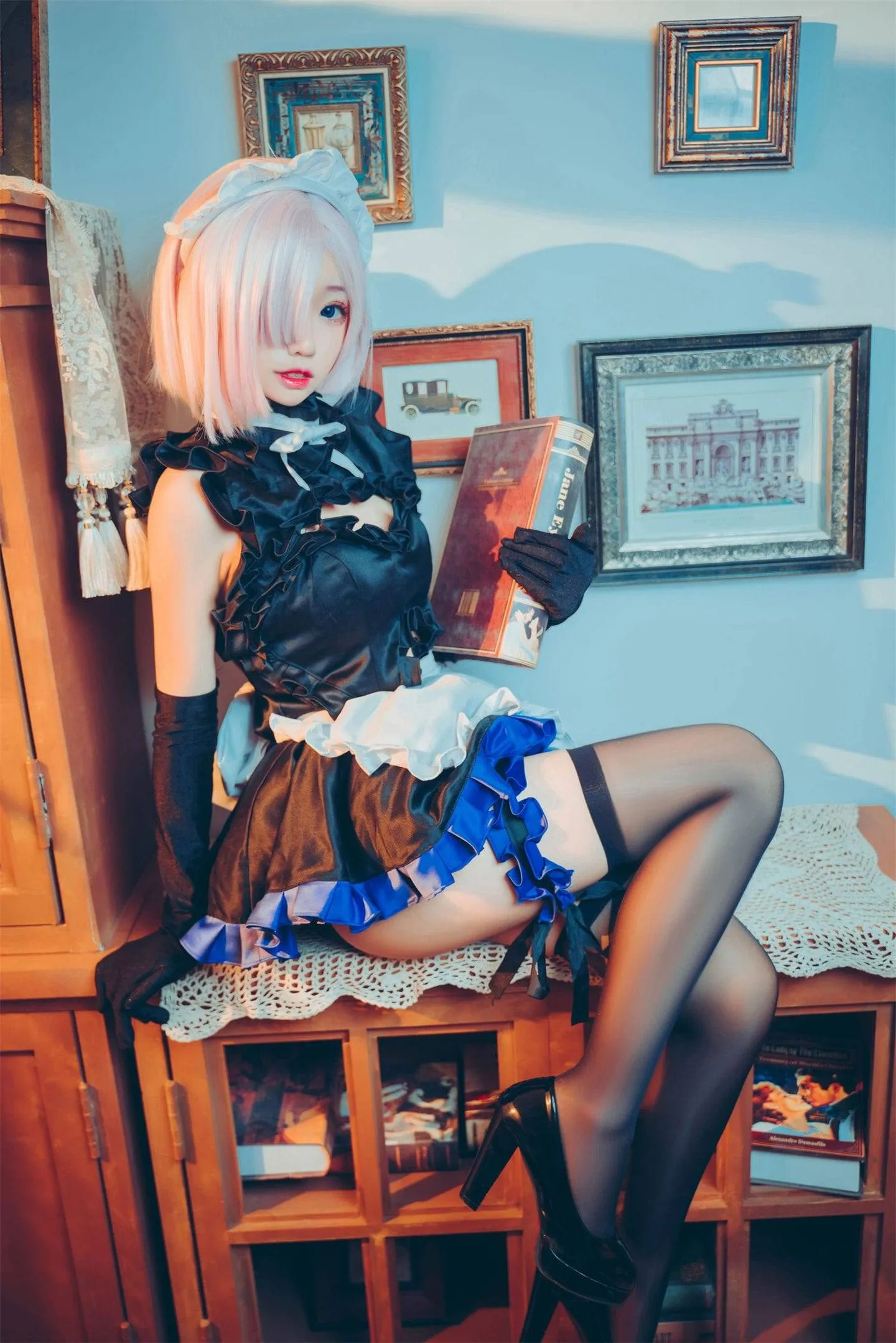 FGO 玛修女仆cosplay-绝对领域