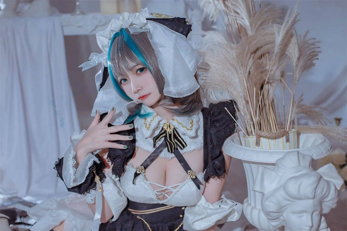 碧蓝航线 柴郡女仆cosplay-1