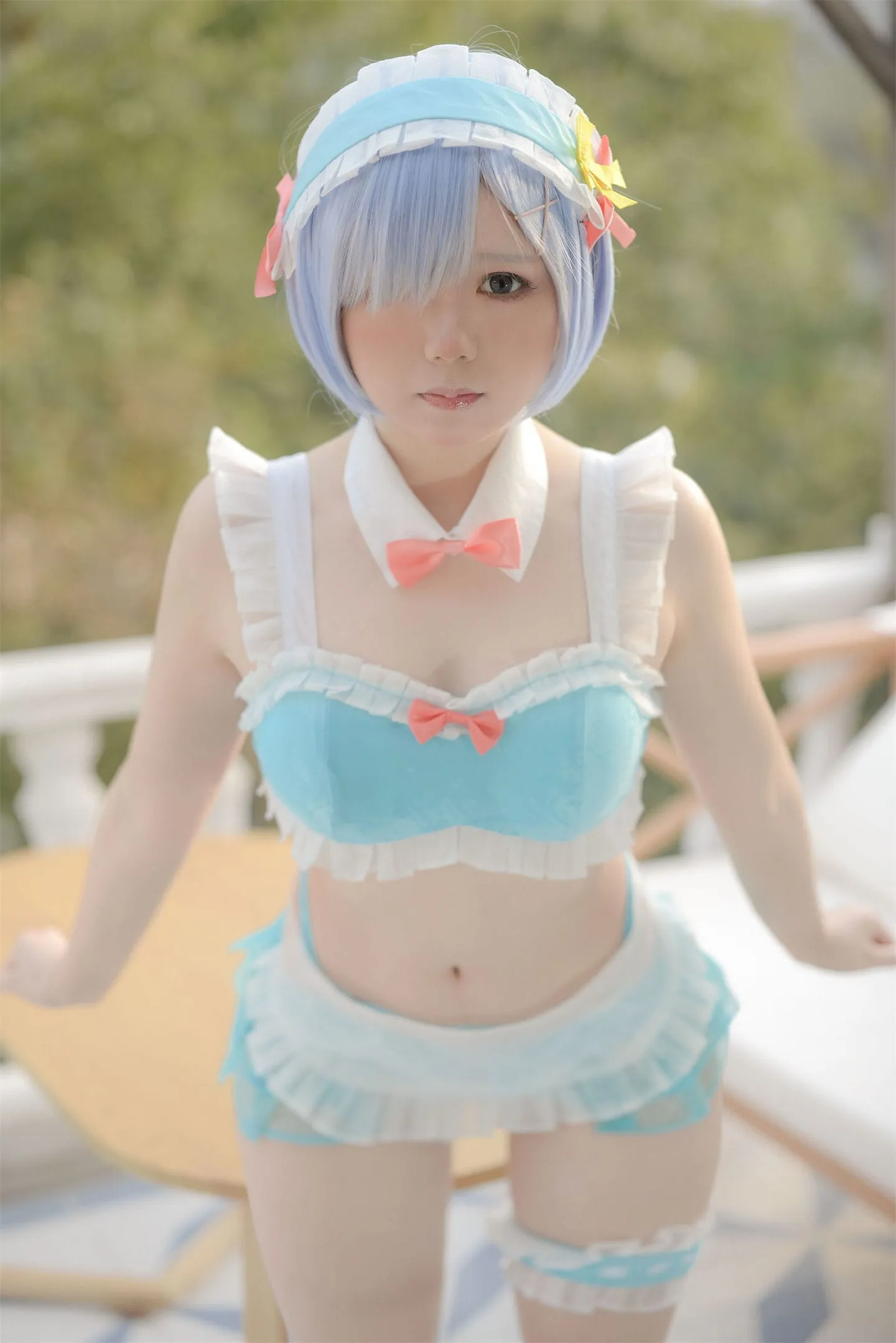 从零开始的异世界生活 蕾姆泳装cosplay-绝对领域