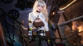 《少女前线2：追放》佩里缇亚cosplay-绝对领域