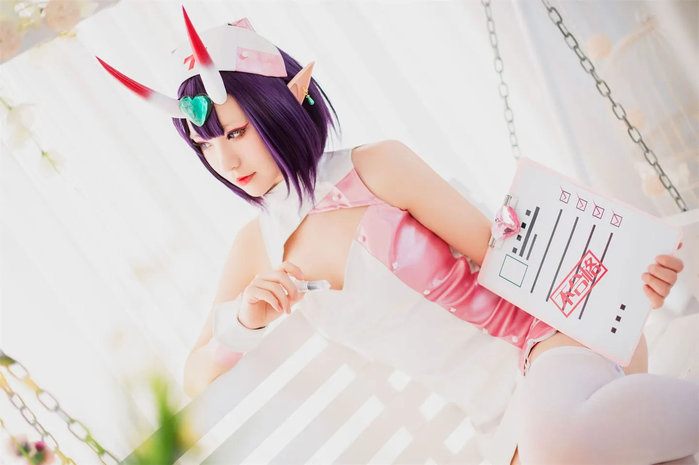 fgo 酒吞童子护士装cosplay-绝对领域