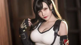 最终幻想 蒂法性感cosplay-绝对领域