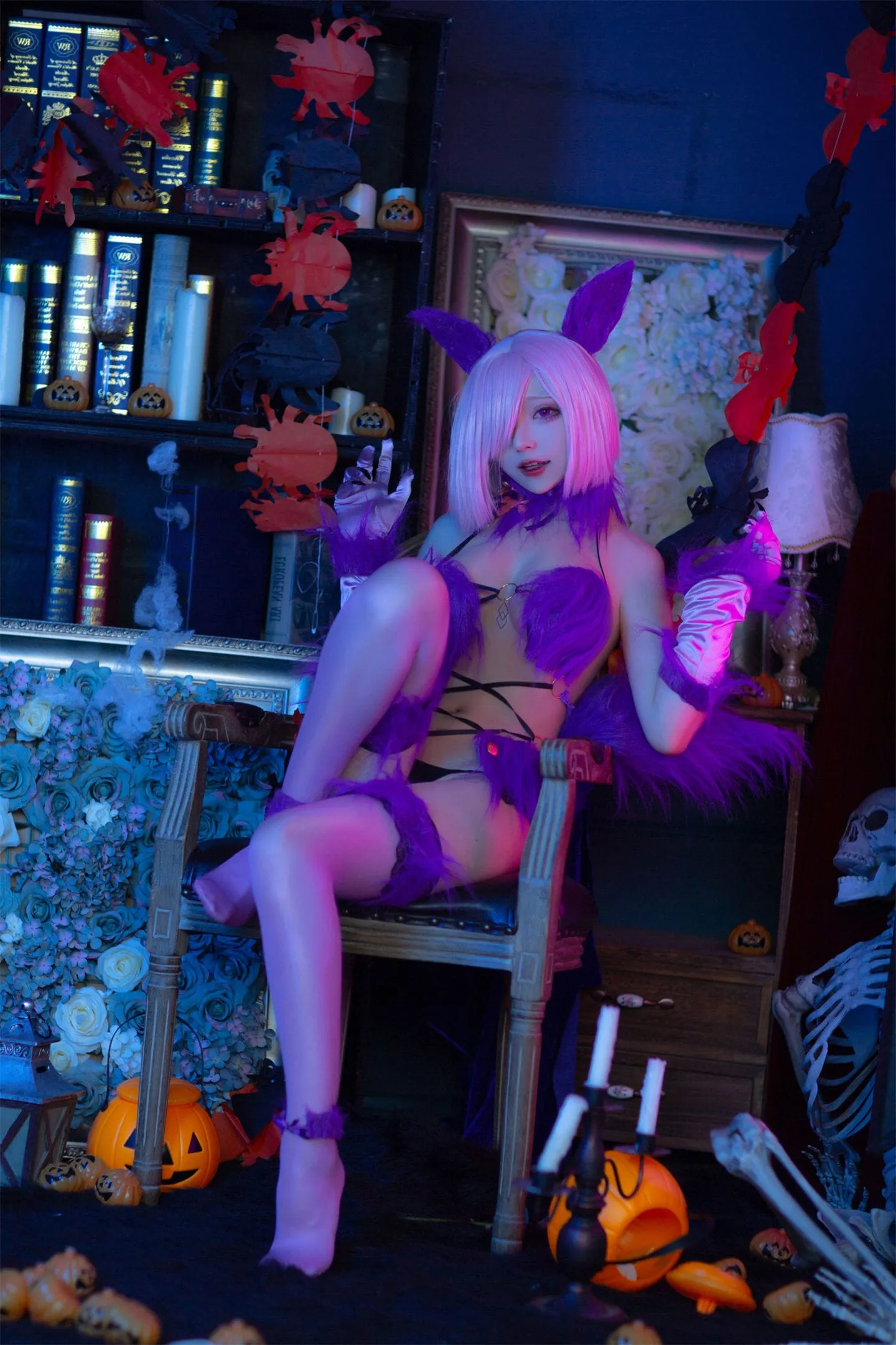 FGO 玛修万圣节野兽cosplay-绝对领域