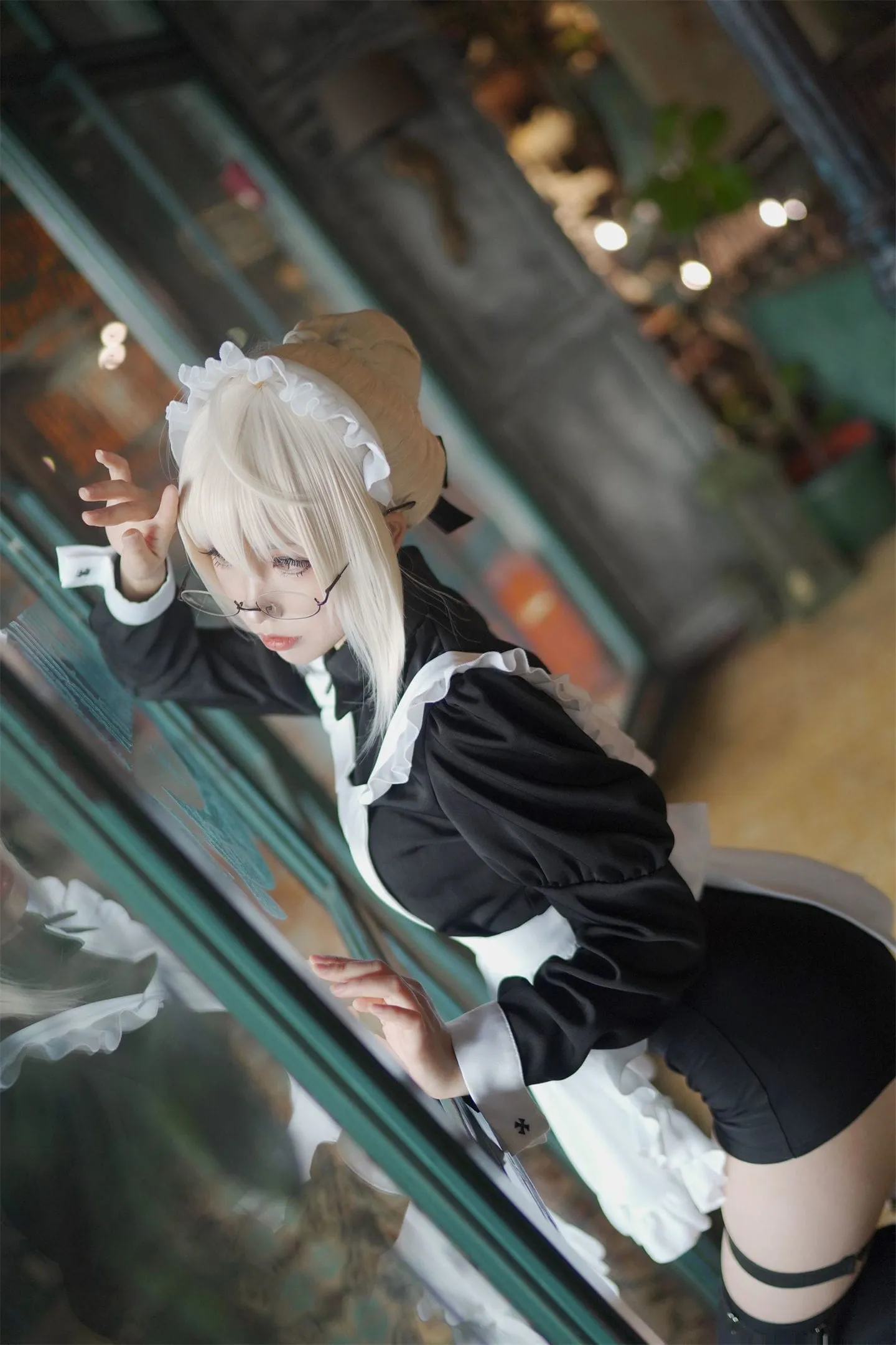 FGO 阿尔托莉雅Xalter黑丝女仆cosplay-绝对领域