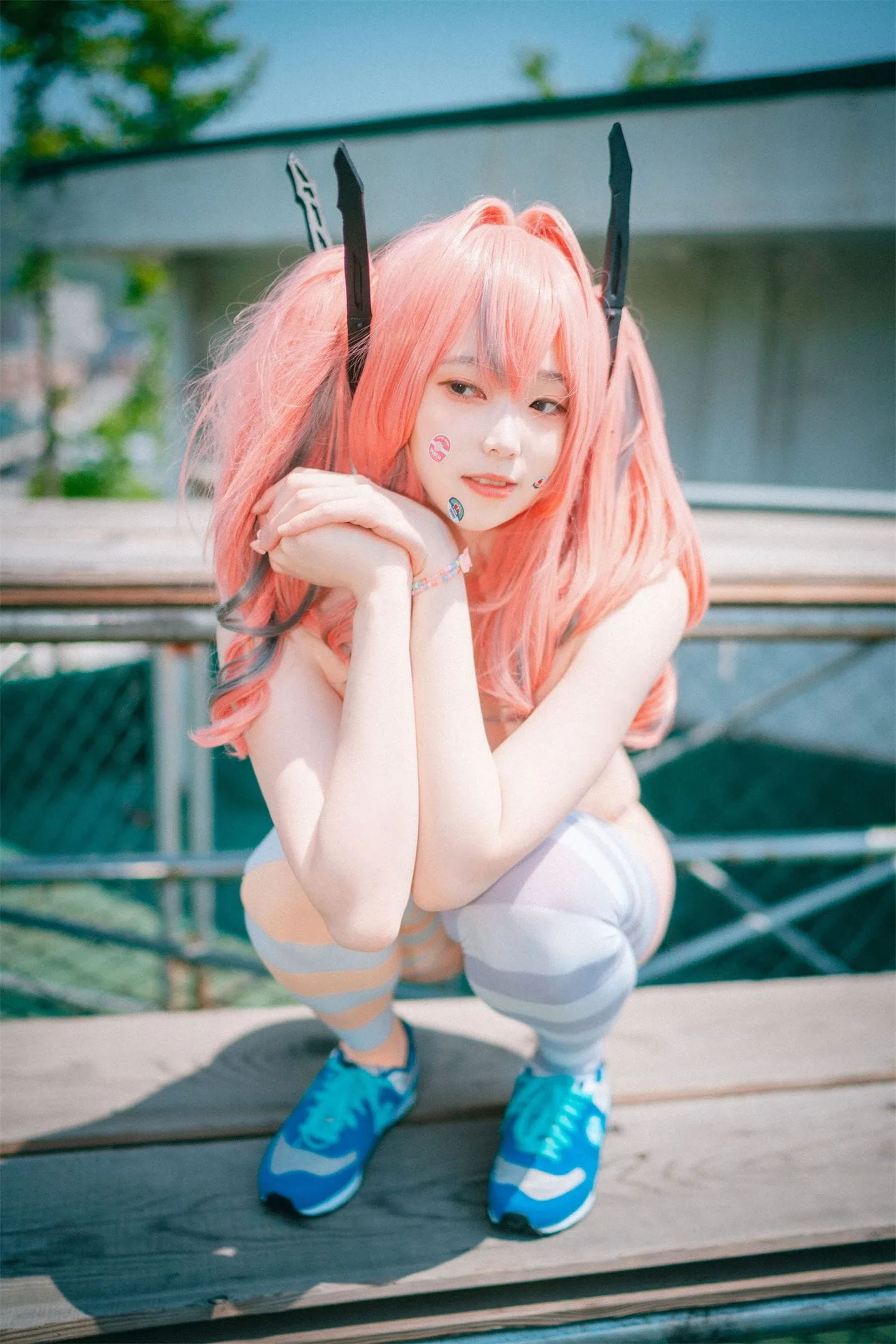 碧蓝航线 布莱默顿蓝白袜cosplay-绝对领域