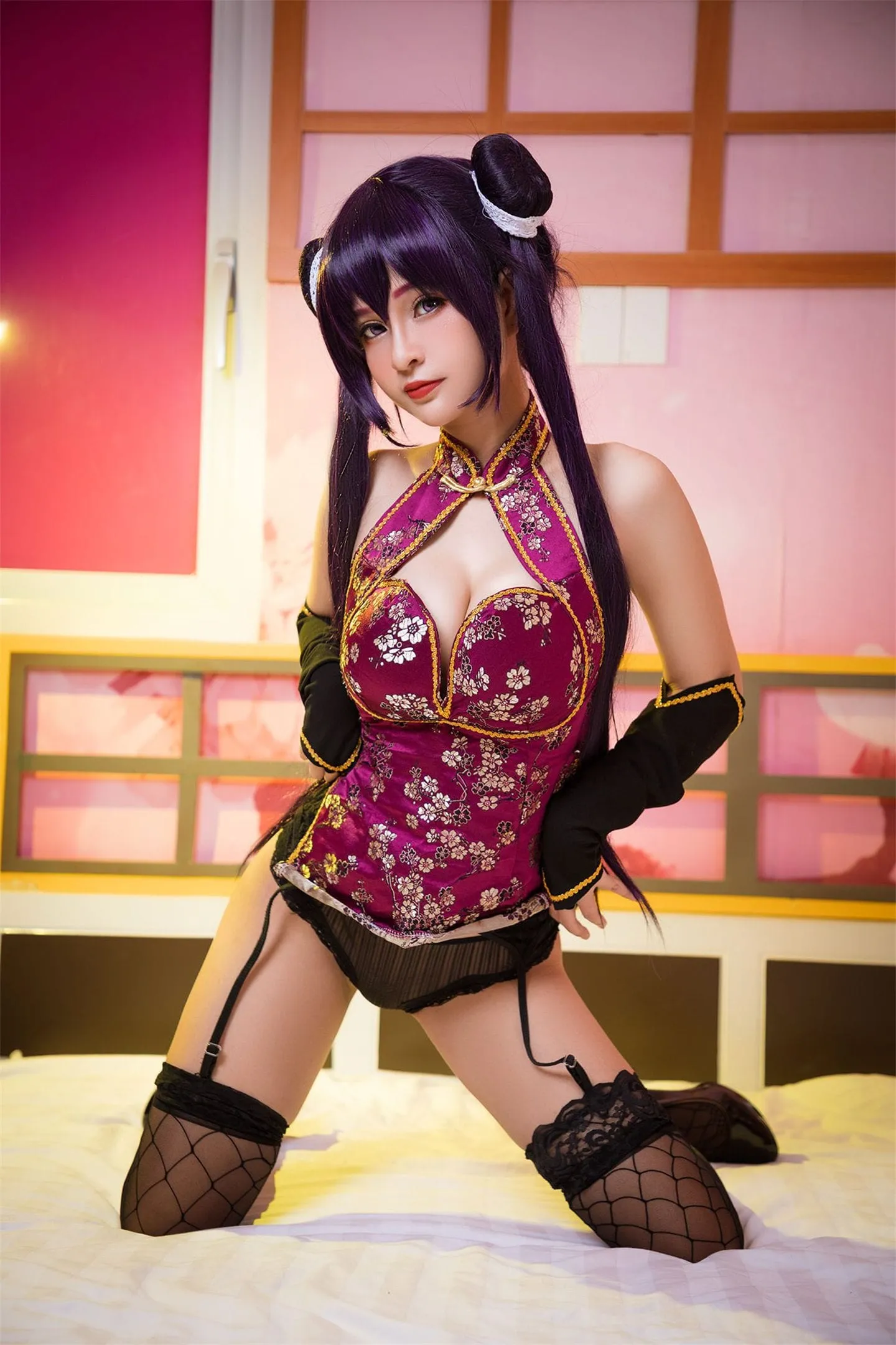 冬月茉莉 旗袍cosplay-绝对领域