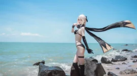 FGO 冲田总司泳装2cosplay-绝对领域
