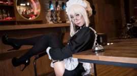 FGO 黑呆阿尔托莉雅女仆cosplay-绝对领域