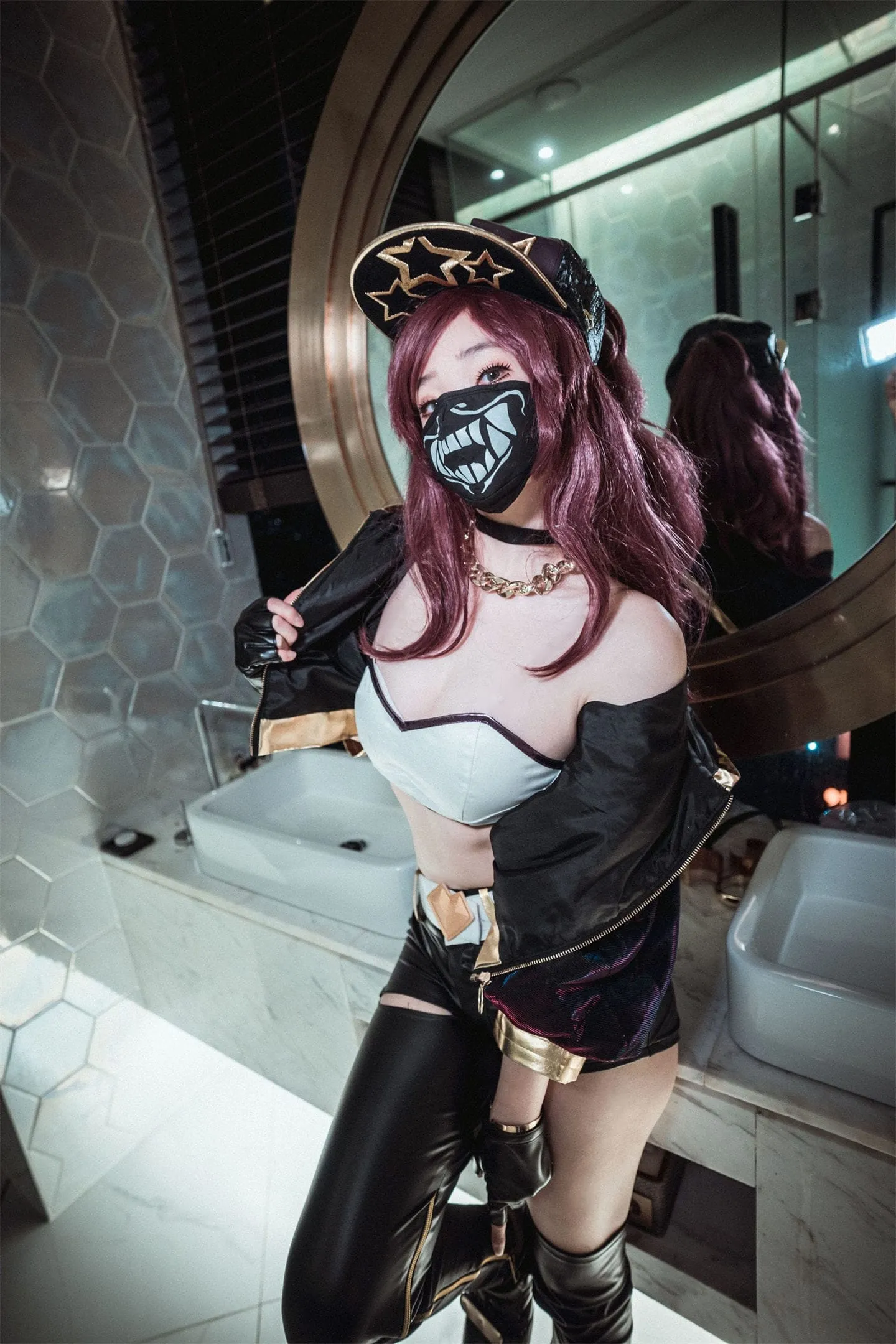 英雄联盟 阿卡丽KDAcosplay-绝对领域