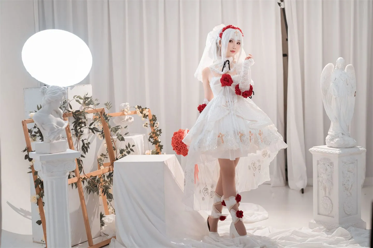 崩坏三 德丽莎婚纱cosplay-绝对领域