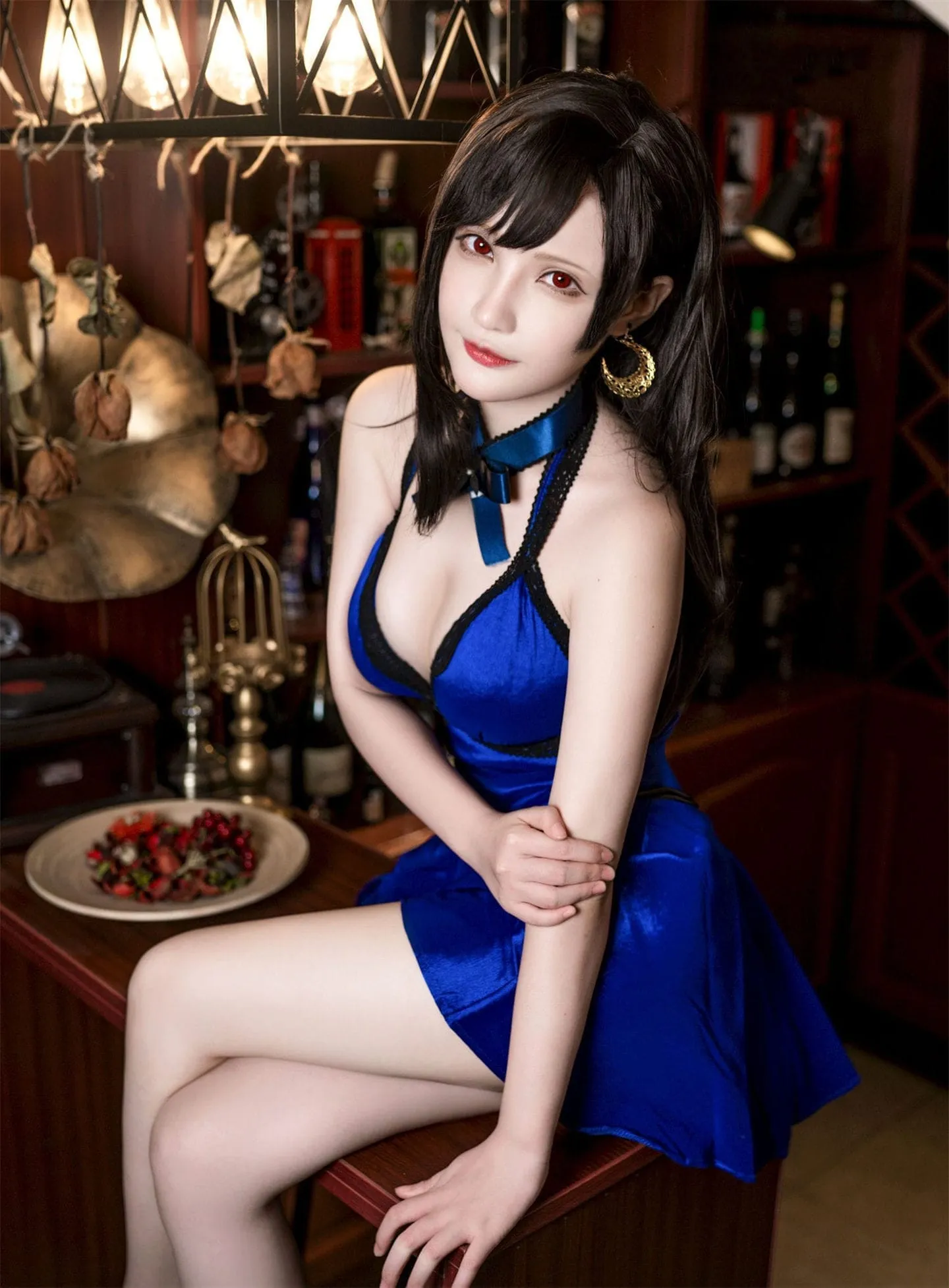 最终幻想 蒂法连衣裙cosplay-绝对领域