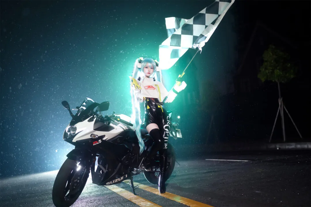 初音未来 赛车服 cosplay-1