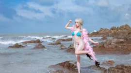 碧蓝航线 可畏泳装cosplay-绝对领域