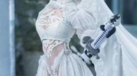尼尔机械纪元 2B婚纱2cosplay-绝对领域