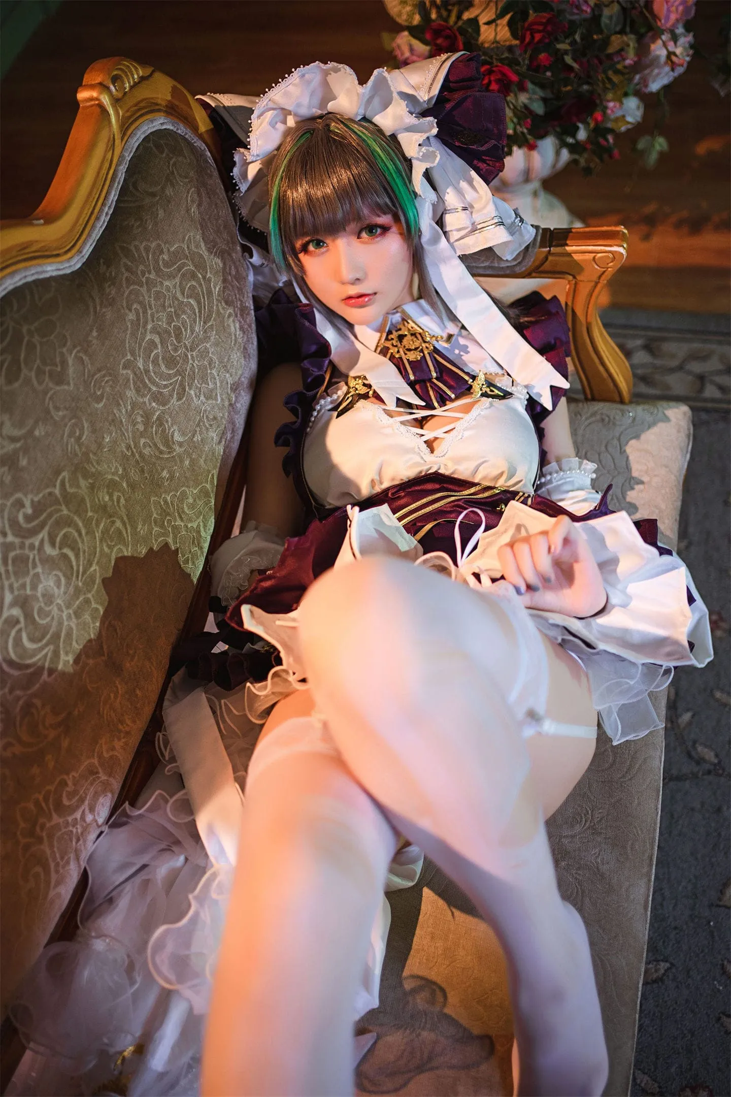 碧蓝航线 柴郡女仆2cosplay-绝对领域
